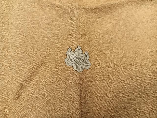 平和屋着物■上質な色無地 黄朽葉色 正絹 逸品 BAAX5451mz