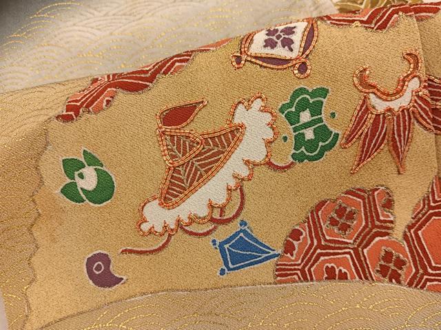 平和屋着物■豪華黒留袖 亀甲花文 暈し染め 金彩 正絹 逸品 BAAX5459mz