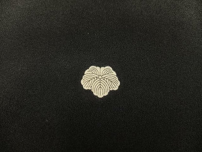 平和屋着物■豪華黒留袖 花鳥文 金糸 正絹 逸品 BAAX5460mz