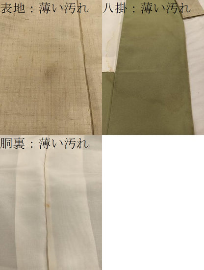 平和屋着物■男性 利休茶色 正絹 逸品 BAAX5468mz