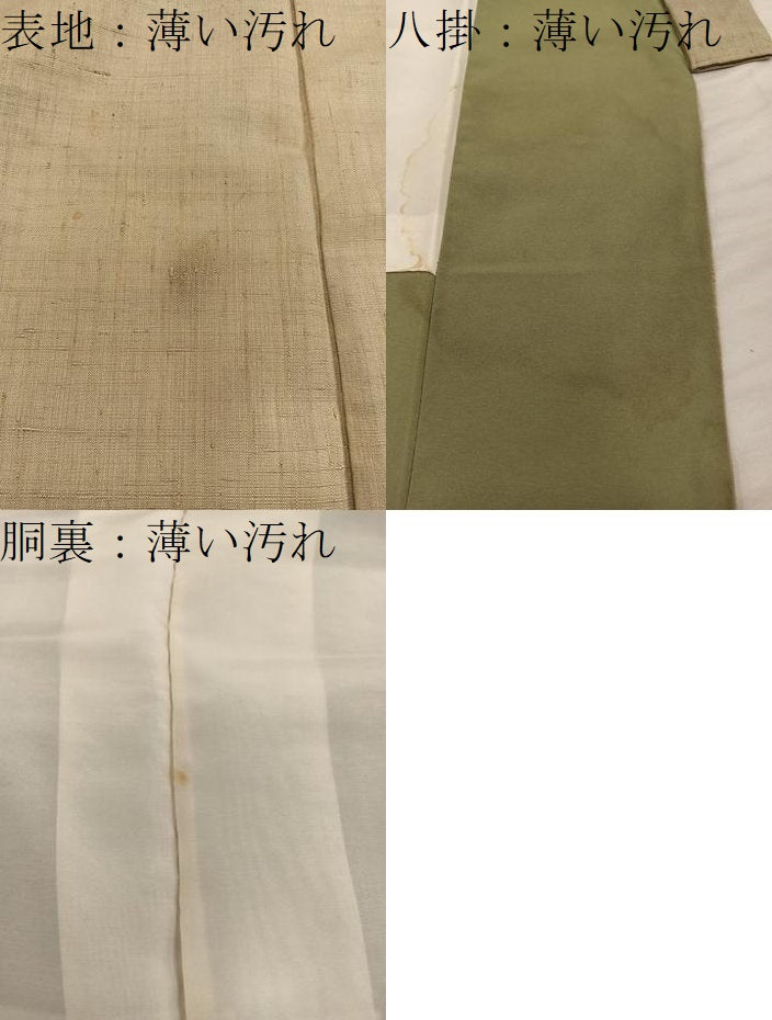 平和屋着物■男性 利休茶色 正絹 逸品 BAAX5468mz