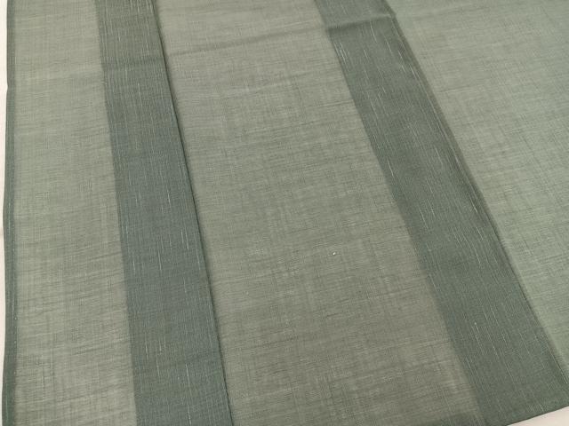 平和屋着物＊夏物　男性　紗紬　岩井茶色　正絹　逸品　BAAX5477mz
