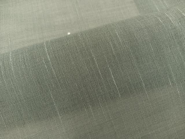 平和屋着物＊夏物　男性　紗紬　岩井茶色　正絹　逸品　BAAX5477mz