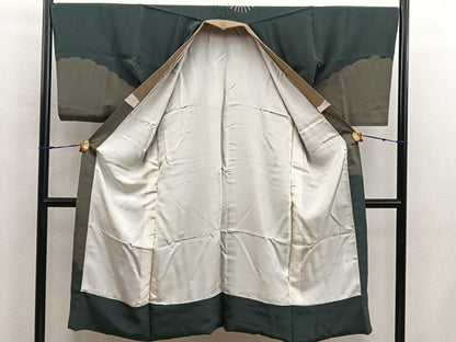平和屋着物■男性　長襦袢　袷　絞り　人物文　正絹　逸品　BAAX5479mz
