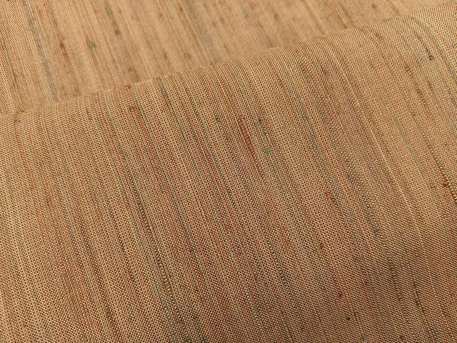 平和屋着物▽男性　紬　単衣　絣文様　正絹　逸品　BAAX5481mz