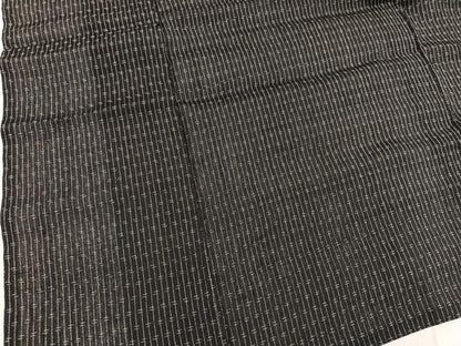 平和屋着物＊夏物　男性　お召　絣文様　正絹　逸品　BAAX5485mz