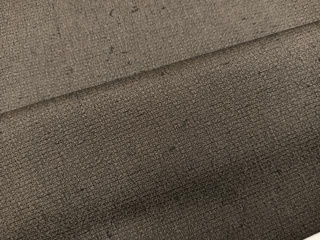 平和屋着物＃男性　羽織　髭紬　黒緑色　正絹　逸品　BAAX5489mz