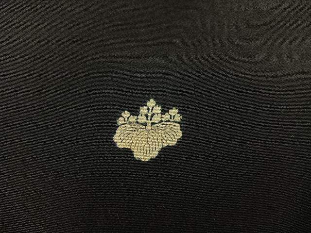 平和屋着物■豪華黒留袖 七宝花文 金彩 正絹 逸品 BAAX5492mz