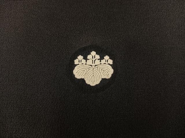 平和屋着物■豪華黒留袖　刺繍　菊　金彩　正絹　逸品　BAAX5509mz