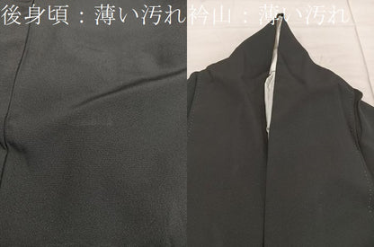 平和屋着物■豪華黒留袖 作家物 渡橋人物花文 暈し染め 金彩 正絹 逸品 BAAX5514mz