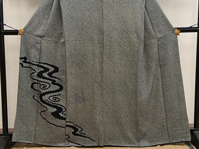 平和屋着物■訪問着 総絞り 流水文 正絹 逸品 BAAX5518mz