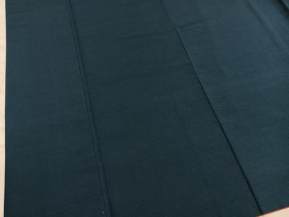 平和屋着物●上質な紬　百入茶色　正絹　逸品　BAAX5521mz
