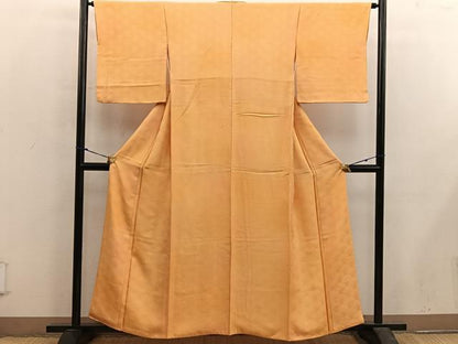 平和屋着物■上質な小紋 草葉地紋 暈し染め 正絹 逸品 BAAX5523mz