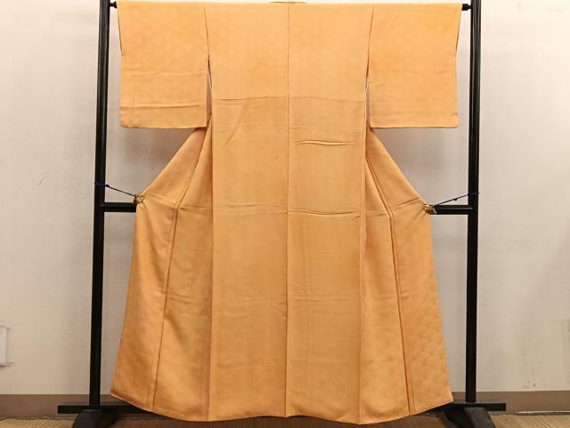 平和屋着物■上質な小紋 草葉地紋 暈し染め 正絹 逸品 BAAX5523mz