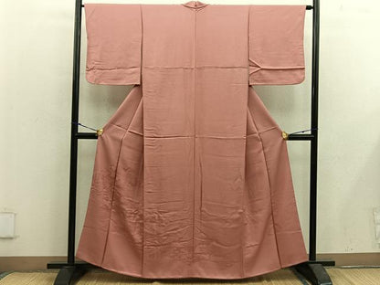 平和屋着物■色留訪問着　石庭地紋　曙色　正絹　逸品　BAAX5531mz