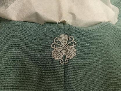 平和屋着物●上質な色無地　鶸茶色　正絹　逸品　未使用　BAAX5533mz