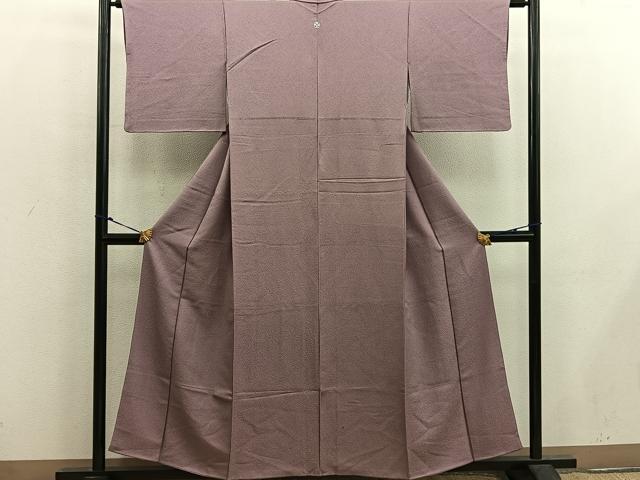 平和屋着物■上質な色無地　紋意匠　鴇浅葱色　正絹　逸品　BAAX5541mz