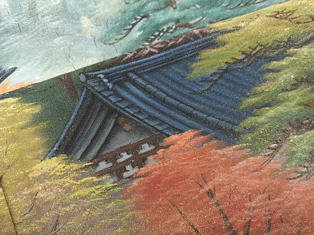 平和屋着物■豪華黒留袖 作家物 風景文 暈し染め 金彩 正絹 逸品 BAAX5546mz