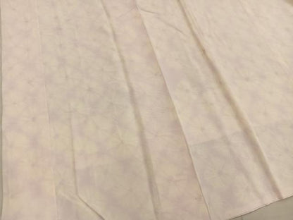 平和屋着物■長襦袢　袷　絞り　草花文　正絹　逸品　BAAX5548mz