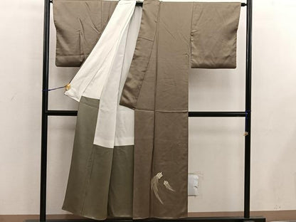 平和屋着物■色留訪問着 蓑亀 正絹 逸品 BAAX5550mz