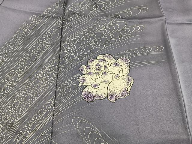 平和屋着物■訪問着　牡丹　正絹　逸品　BAAX5562mz