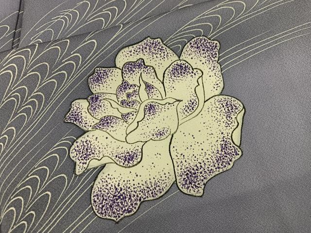 平和屋着物■訪問着　牡丹　正絹　逸品　BAAX5562mz