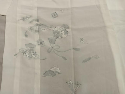 平和屋着物■長襦袢　無双仕立て　宝尽くし　正絹　逸品　BAAX5568mz