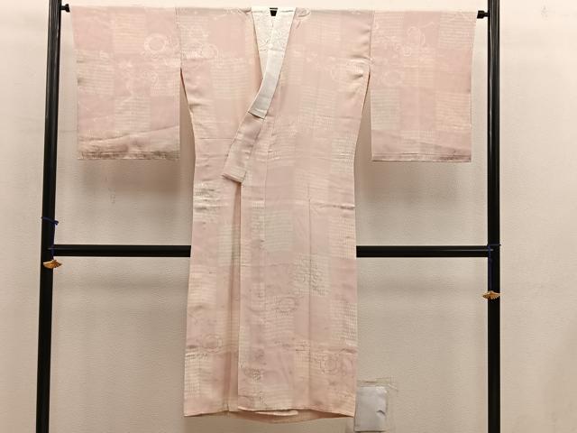 平和屋着物■長襦袢　無双仕立て　鼓花文　半衿刺繍　正絹　逸品　BAAX5581mz