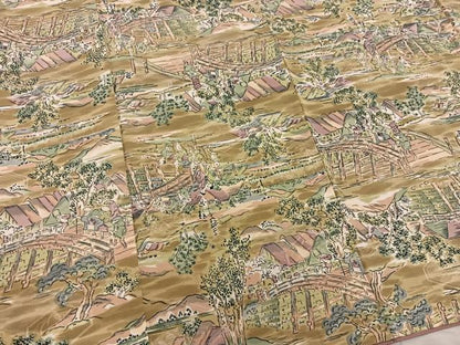平和屋着物■上質な小紋 人物風景文 正絹 逸品 BAAX5587mz