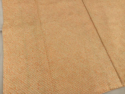 平和屋着物■大変加工の良い総絞り小紋　正絹　逸品　BAAX5588mz