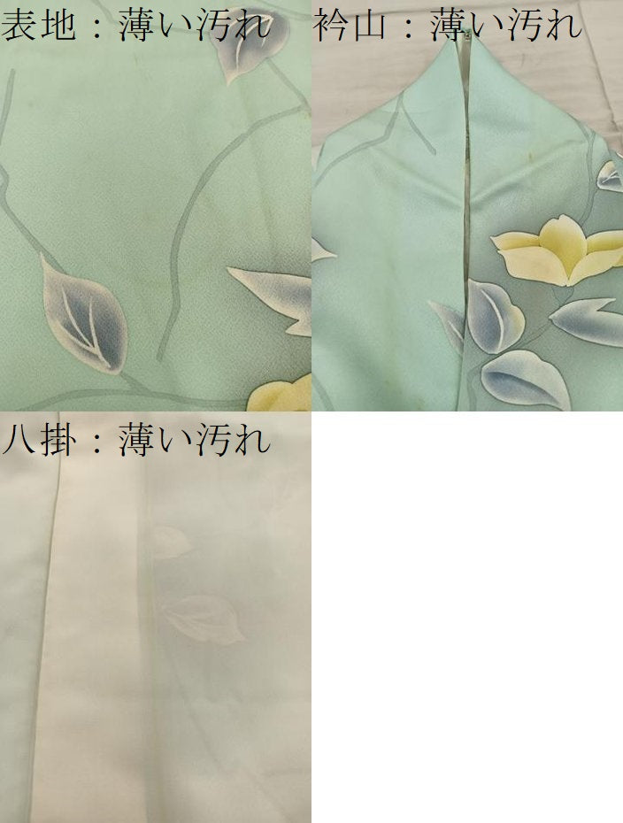 平和屋着物■上質な小紋 草花文 正絹 逸品 BAAX5610mz