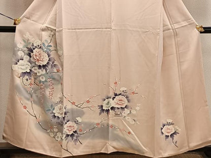 平和屋着物■訪問着 花車文 暈し染め 正絹 逸品 BAAX5611mz