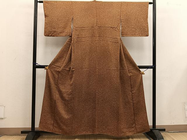 平和屋着物■上質な小紋　霞文　正絹　逸品　BAAX5612mz
