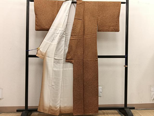 平和屋着物■上質な小紋　霞文　正絹　逸品　BAAX5612mz