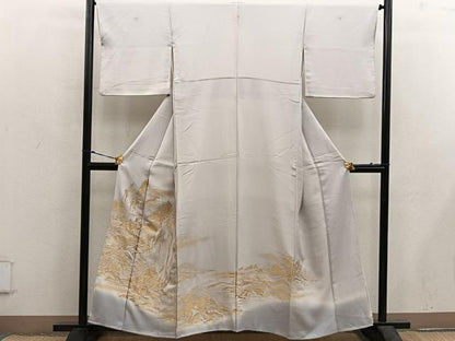 平和屋着物■豪華色留袖　寿光織　風景文　暈し染め　金糸　正絹　逸品　BAAX5613mz