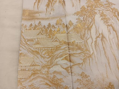 平和屋着物■豪華色留袖　寿光織　風景文　暈し染め　金糸　正絹　逸品　BAAX5613mz