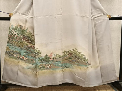 平和屋着物■豪華色留袖　寿光織　修学院離宮　暈し染め　金糸　さが美扱い　正絹　逸品　BAAX5618mz