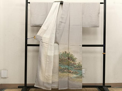 平和屋着物■豪華色留袖　寿光織　修学院離宮　暈し染め　金糸　さが美扱い　正絹　逸品　BAAX5618mz