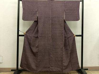 平和屋着物■上質な小紋　幾何学文様　正絹　逸品　BAAX5620mz