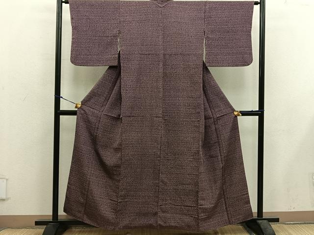 平和屋着物■上質な小紋　幾何学文様　正絹　逸品　BAAX5620mz