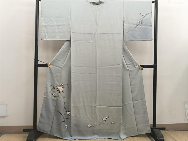 平和屋着物■訪問着　枝花文　さが美扱い　正絹　逸品　BAAX5634mz