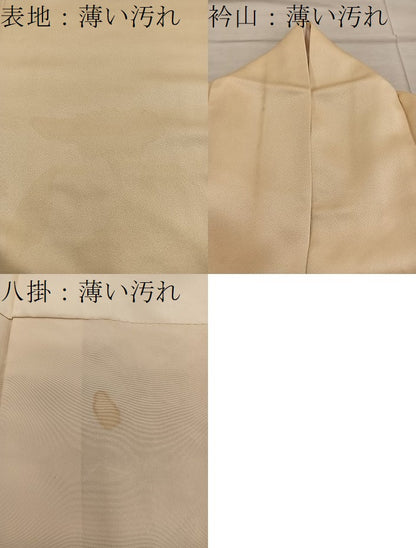 平和屋着物■訪問着　総相良刺繍　扇面花文　正絹　逸品　BAAX5635mz