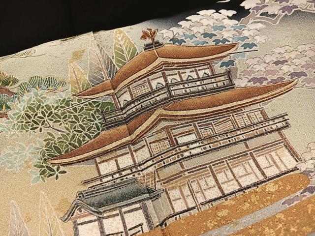 平和屋着物■豪華黒留袖　作家物　人物風景文　暈し染め　金彩　正絹　逸品　BAAX5643mz