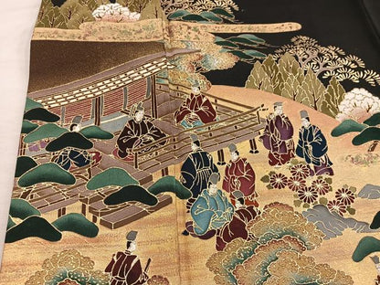 平和屋着物■豪華黒留袖　作家物　京御所　金彩　正絹　逸品　BAAX5646mz