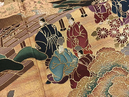 平和屋着物■豪華黒留袖　作家物　京御所　金彩　正絹　逸品　BAAX5646mz
