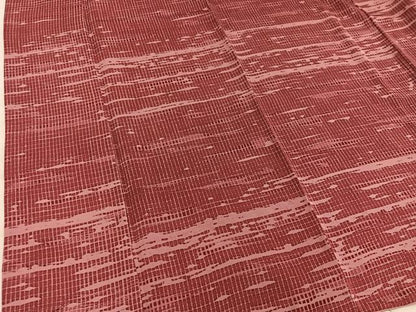 平和屋着物■上質な小紋　幾何学文様　ろうけつ染め　正絹　逸品　BAAX5649mz