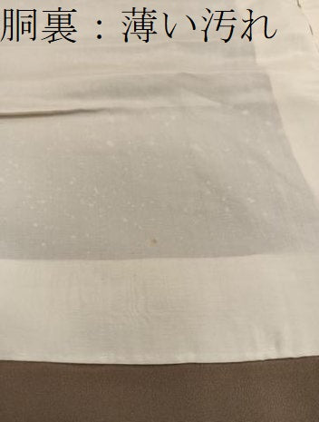 平和屋着物■上質な小紋　幾何学文様　お召地　正絹　逸品　BAAX5654mz