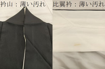平和屋着物■豪華黒留袖　駒刺繍　鳳凰花文　金銀糸　正絹　逸品　BAAX5658mz