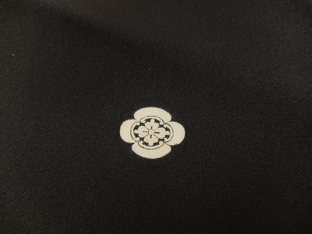 平和屋着物■豪華黒留袖　駒刺繍　鳳凰花文　金銀糸　正絹　逸品　BAAX5658mz