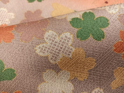 平和屋着物■訪問着　舞桜文　暈し染め　金彩　正絹　逸品　BAAX5671mz